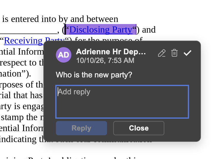 DOCX editor showing preserved formatting